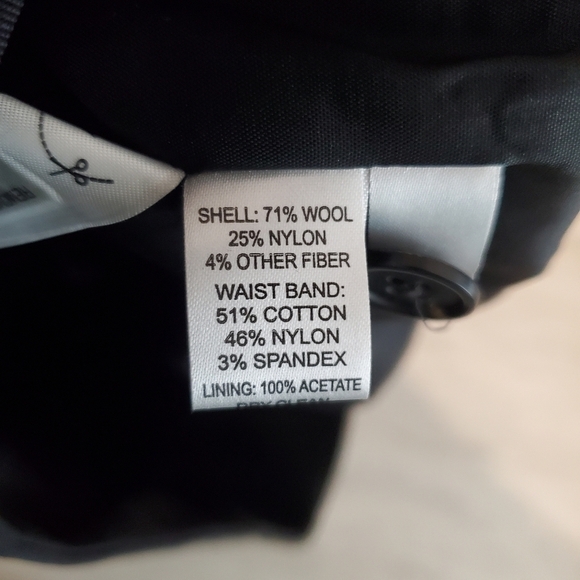 Loft Wool Mini Skirt Womens 12 Petite Black Gray New - Picture 5 of 12
